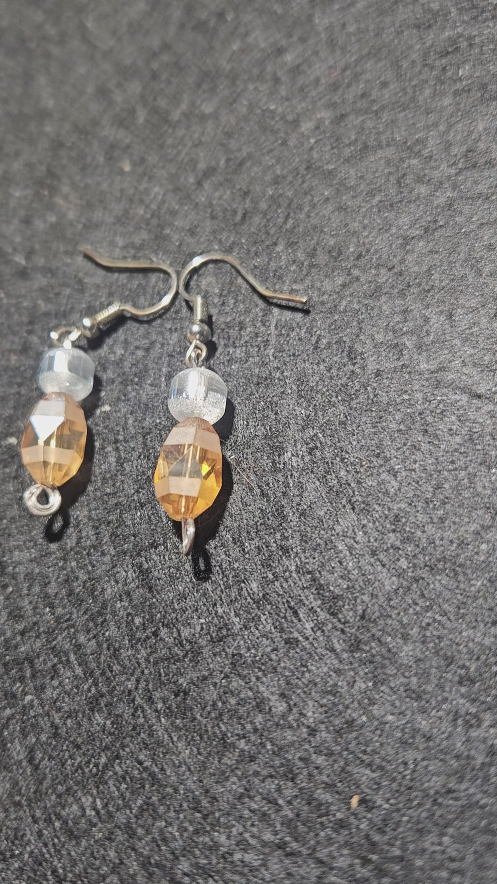 Golden dangle earrings