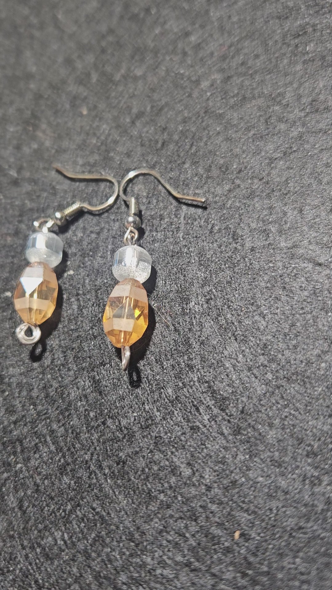 Golden dangle earrings