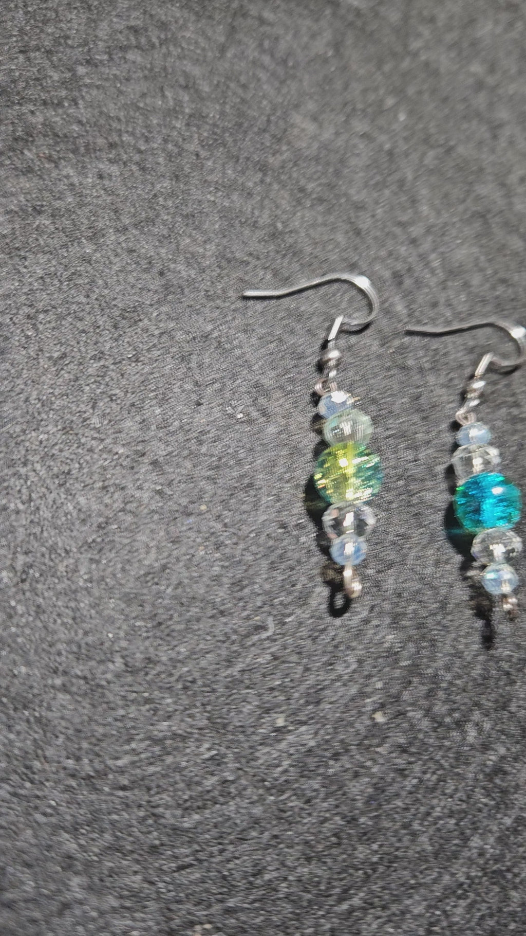 Willow and Sky beaded dangle earrings