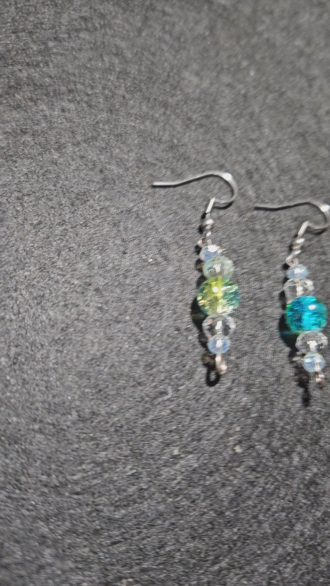 Willow and Sky beaded dangle earrings