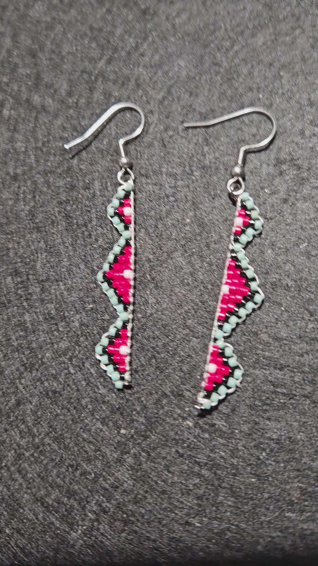 Native American style dangle earrings