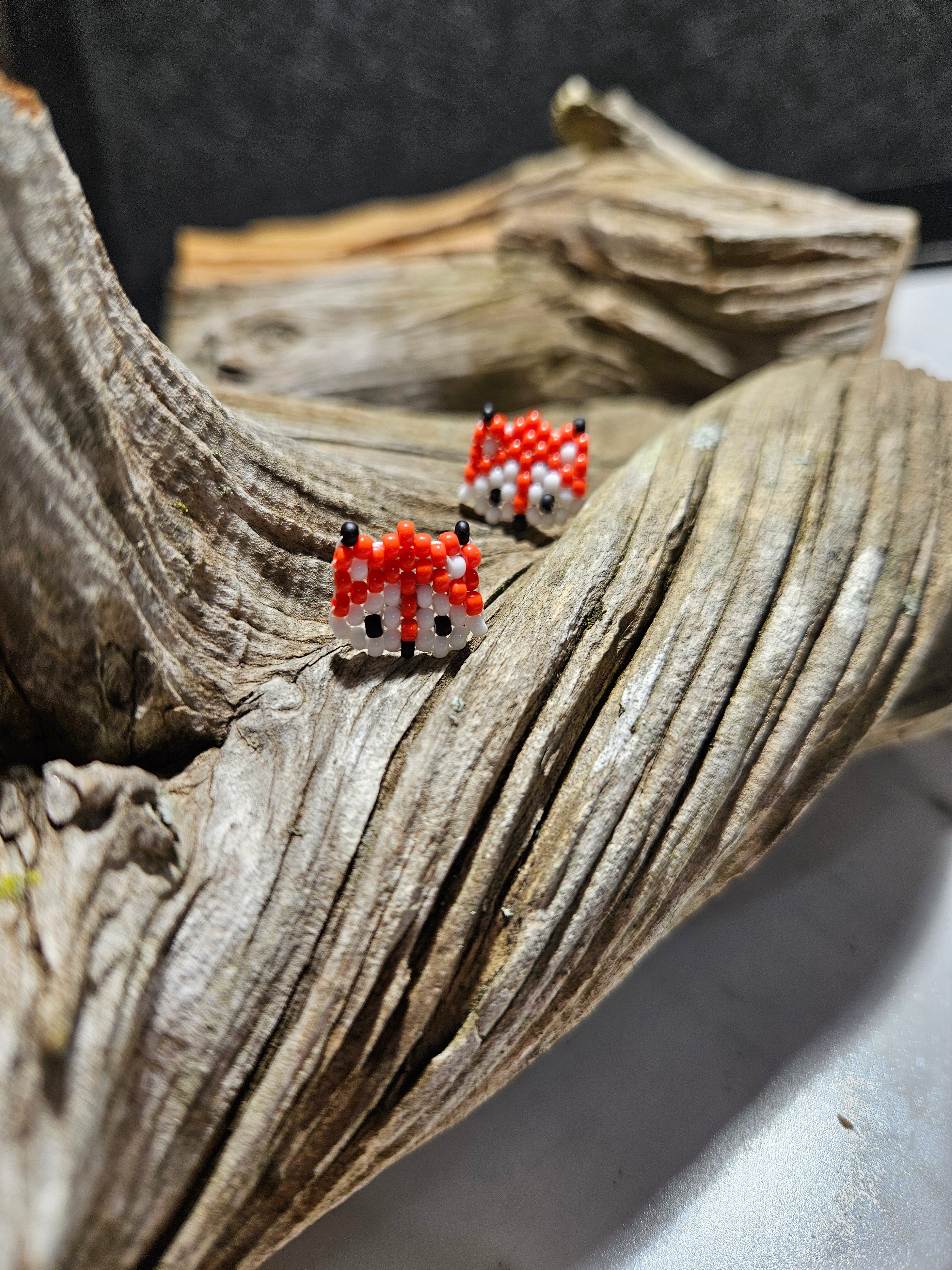 Fox stud earrings