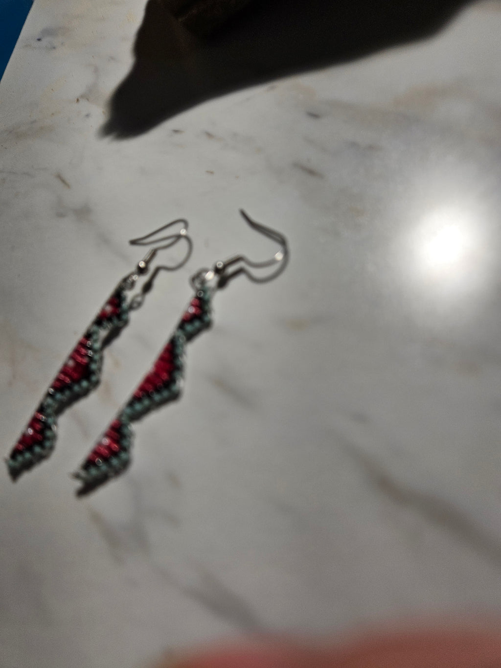 Native American style dangle earrings