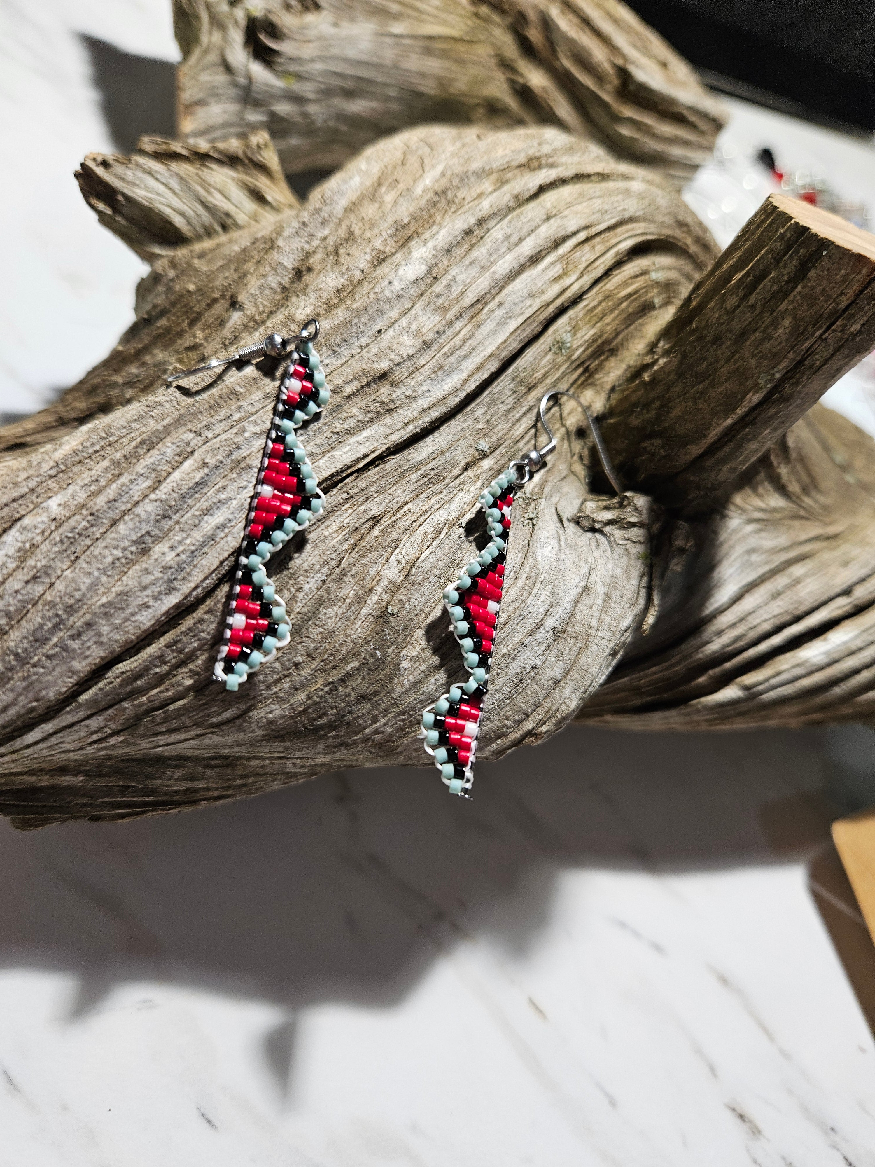 Native American style dangle earrings