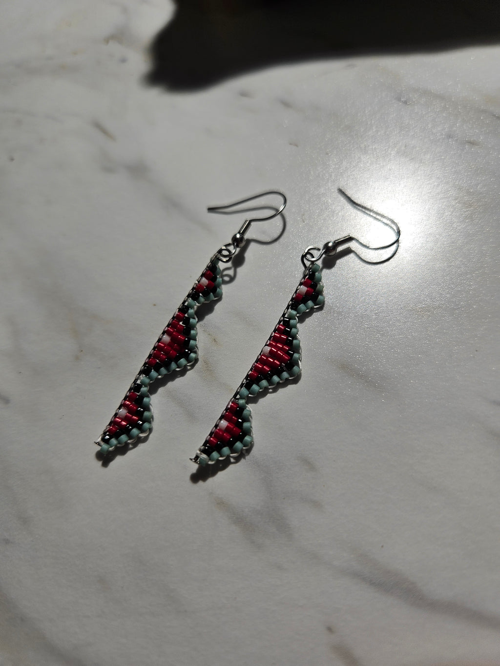 Native American style dangle earrings