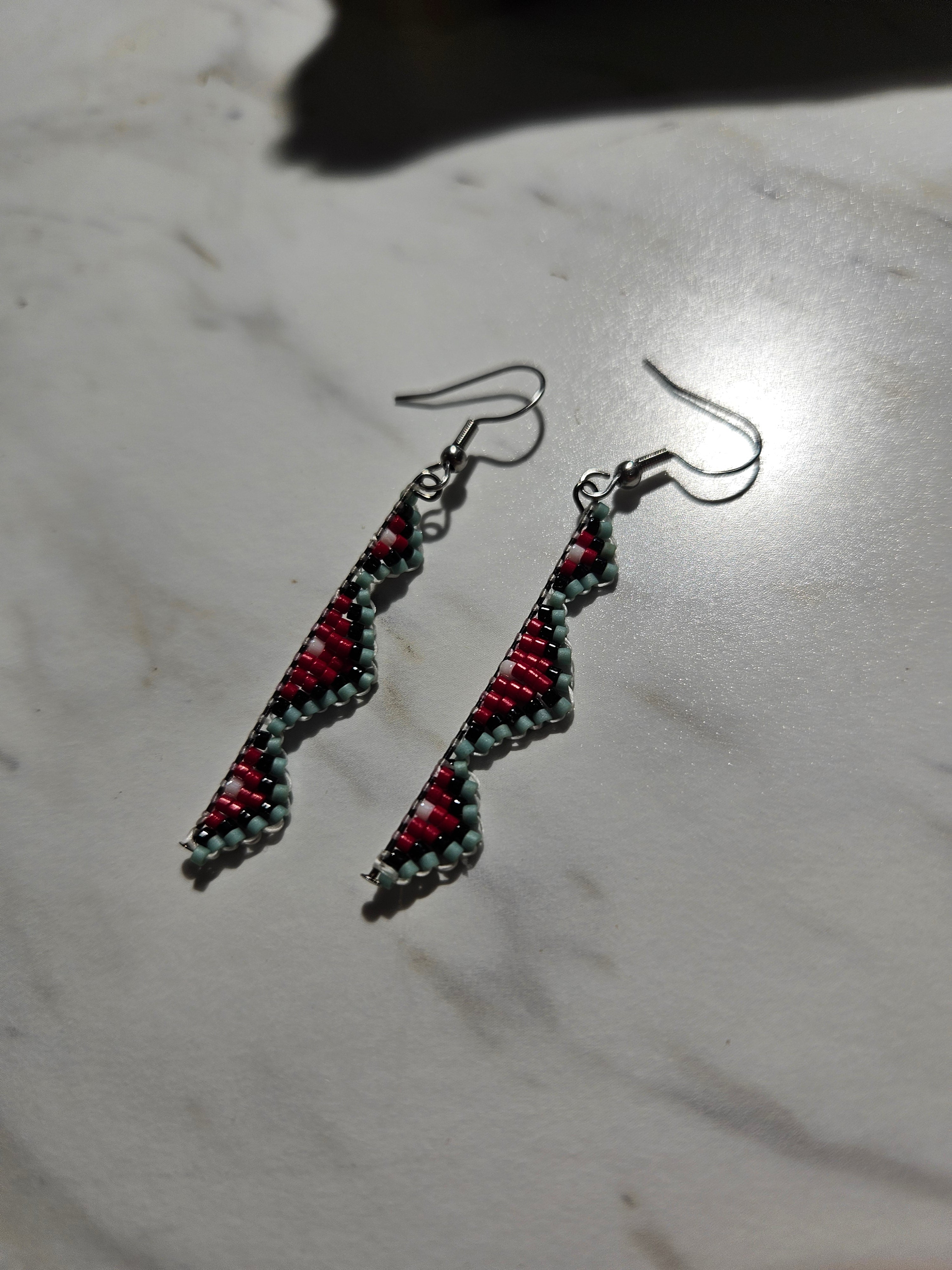 Native American style dangle earrings