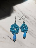 Blue haze dangle earrings