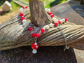 Red & White Mushroom Charm Necklace