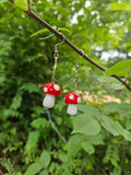 Mushroom dangle earrings