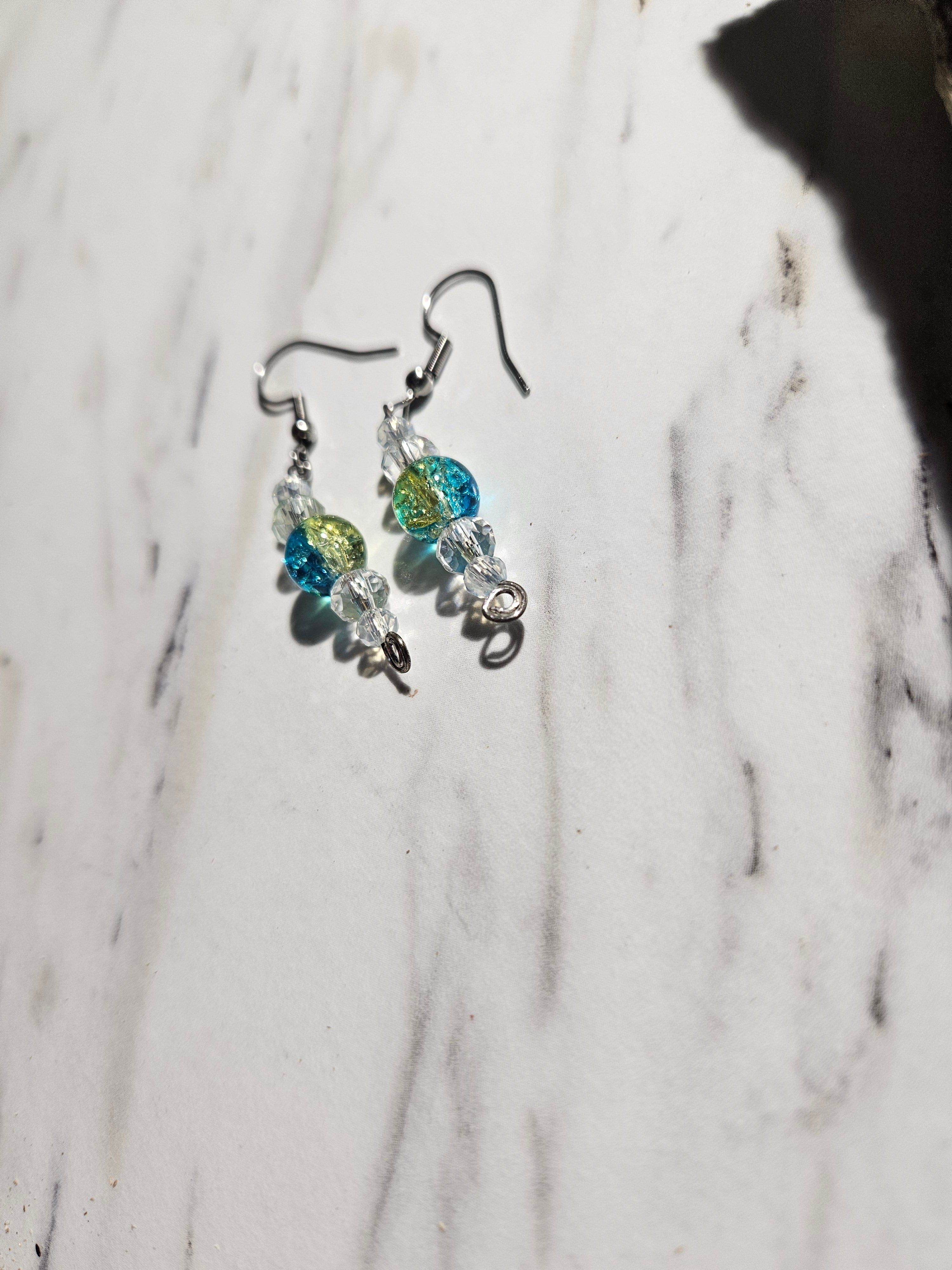 Willow and Sky beaded dangle earrings