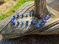 Ocean Blue Beaded Anklet