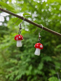 Small Mushroom dangle earrings