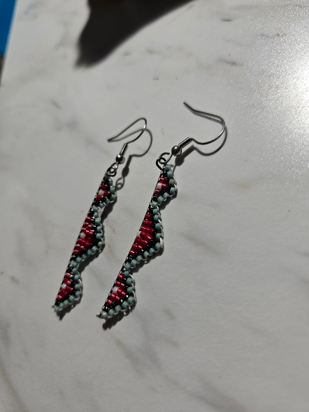 Native American style dangle earrings