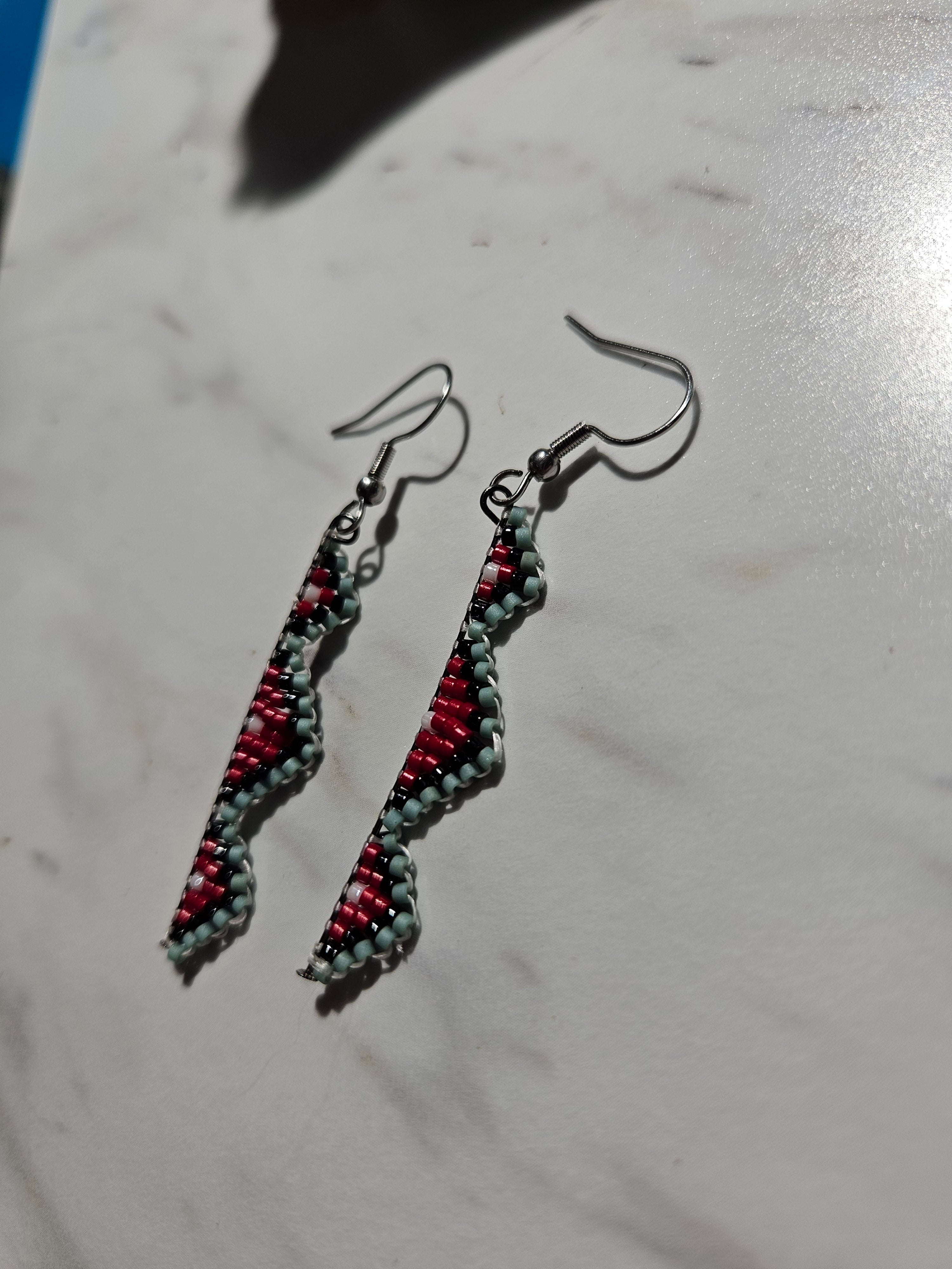 Native American style dangle earrings