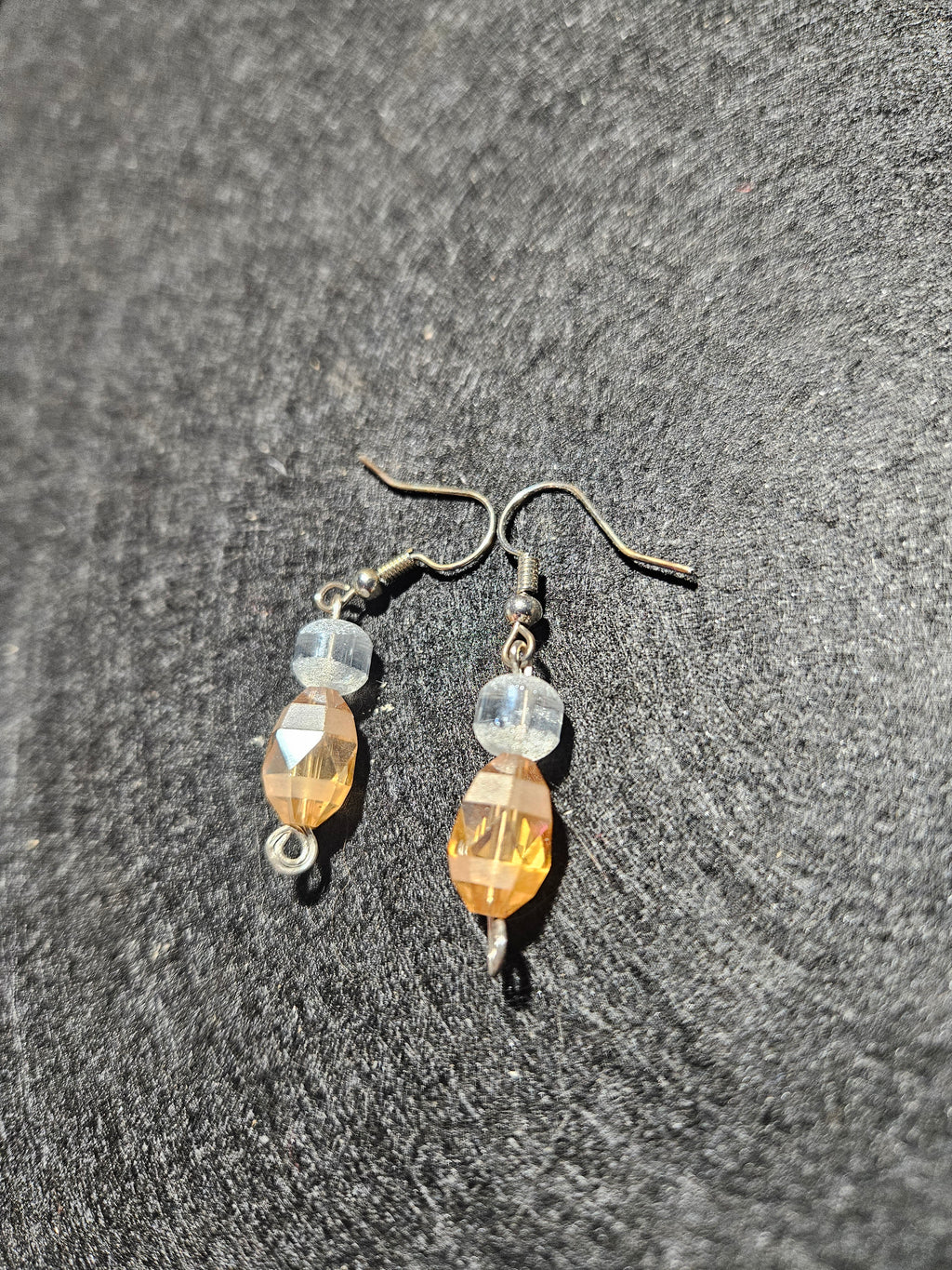 Golden dangle earrings