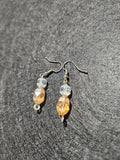 Golden dangle earrings