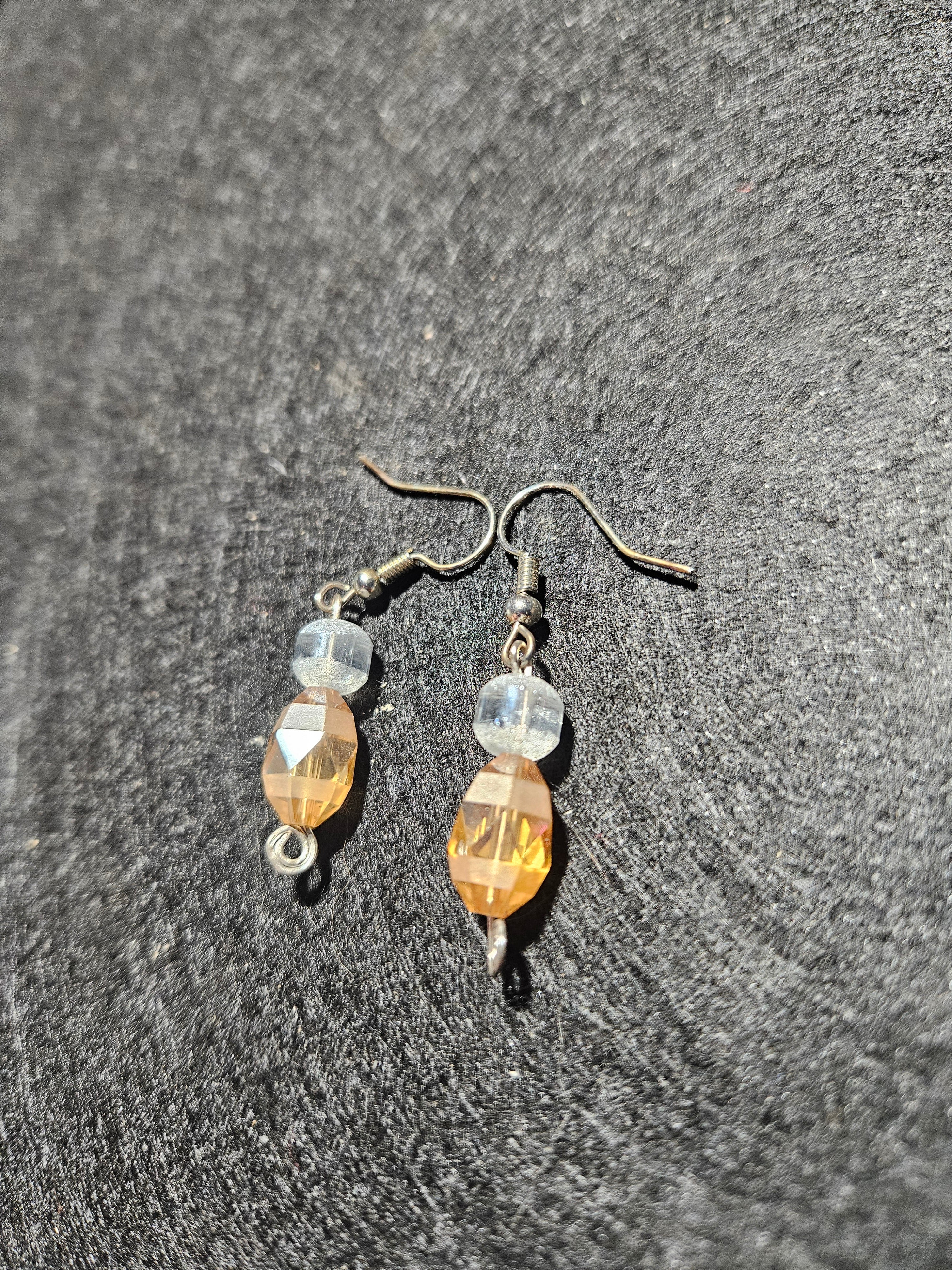 Golden dangle earrings