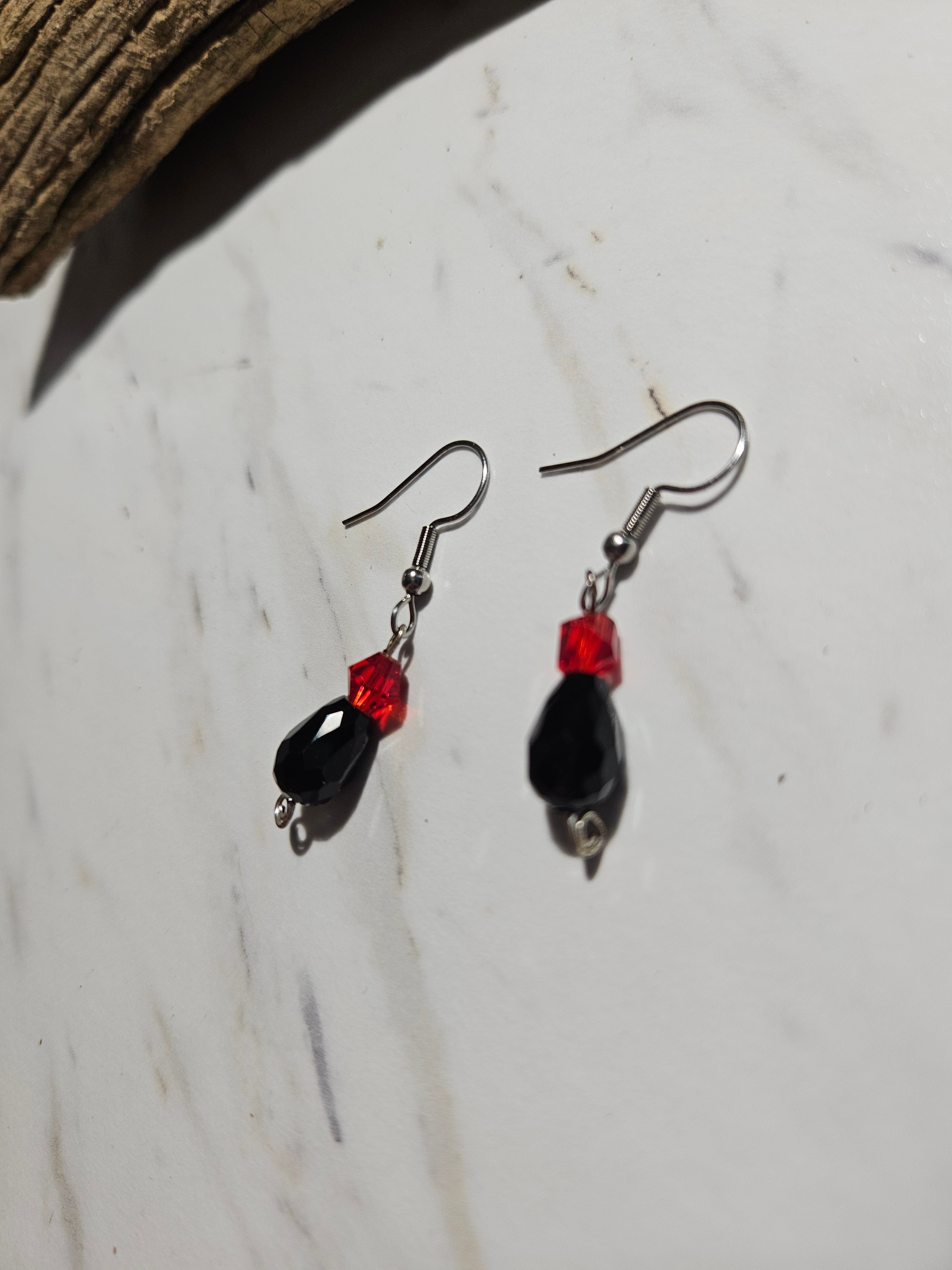 Gothic style dangle earrings