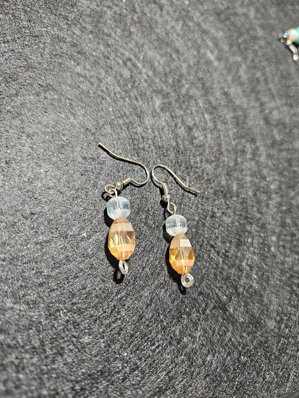 Golden dangle earrings