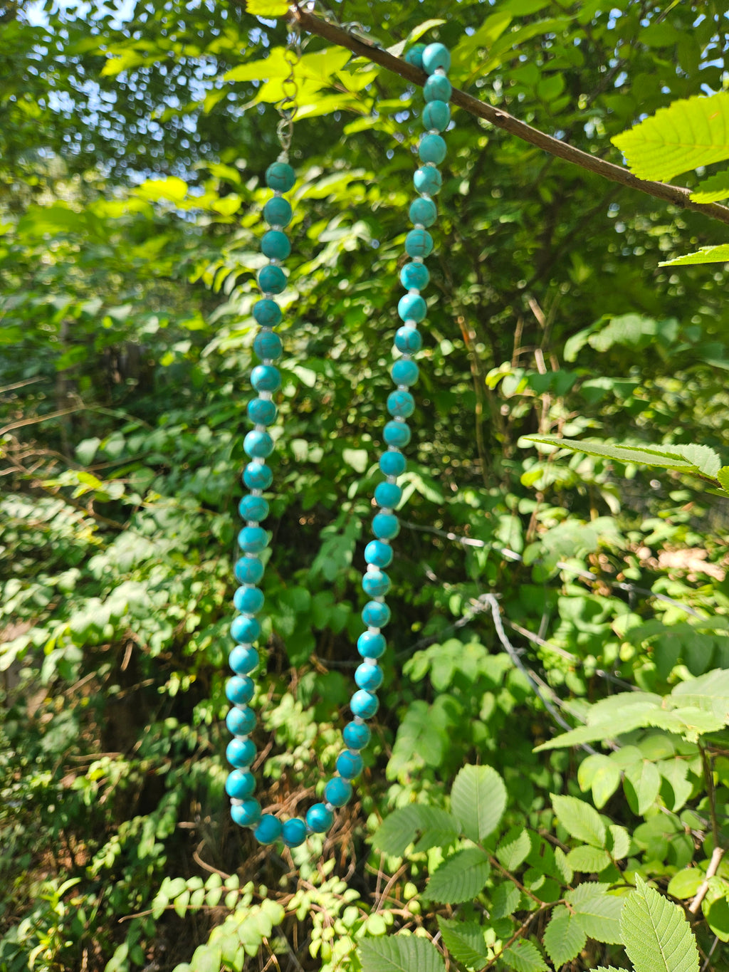 Teal Turquoise-Inspired Choker Necklace