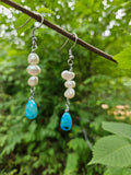 Fresh water pearl dangle earrings