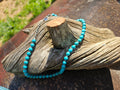 Teal Turquoise-Inspired Choker Necklace