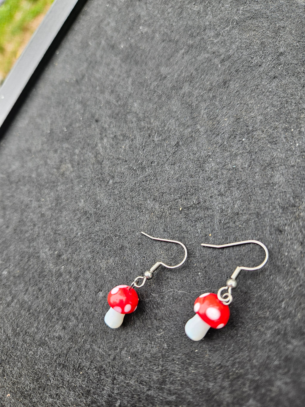 Small Mushroom dangle earrings