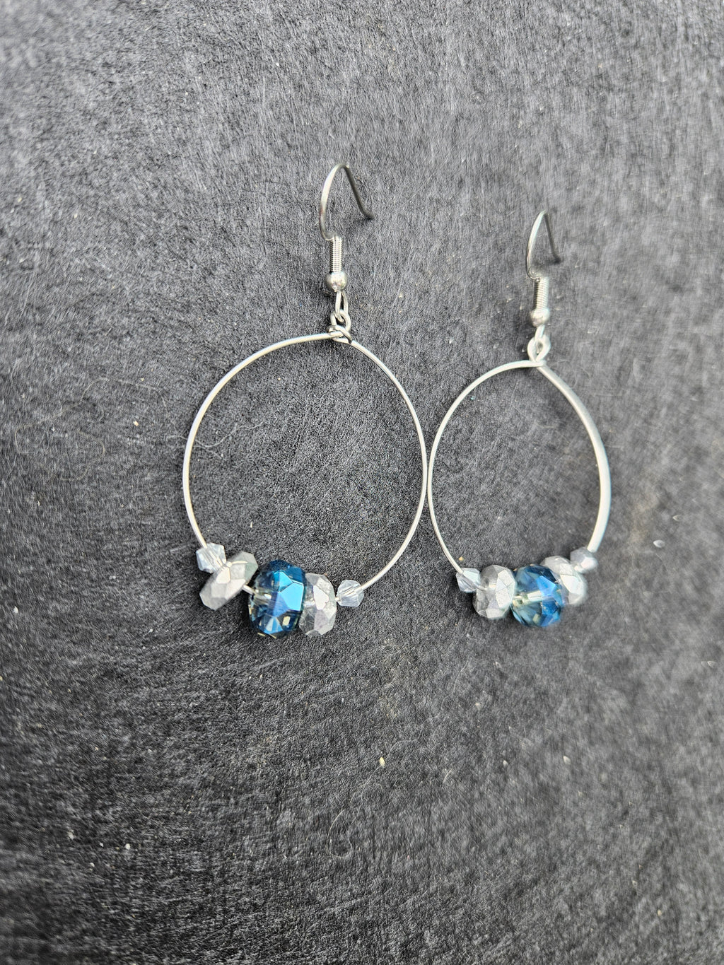 Crystal hoop earrings