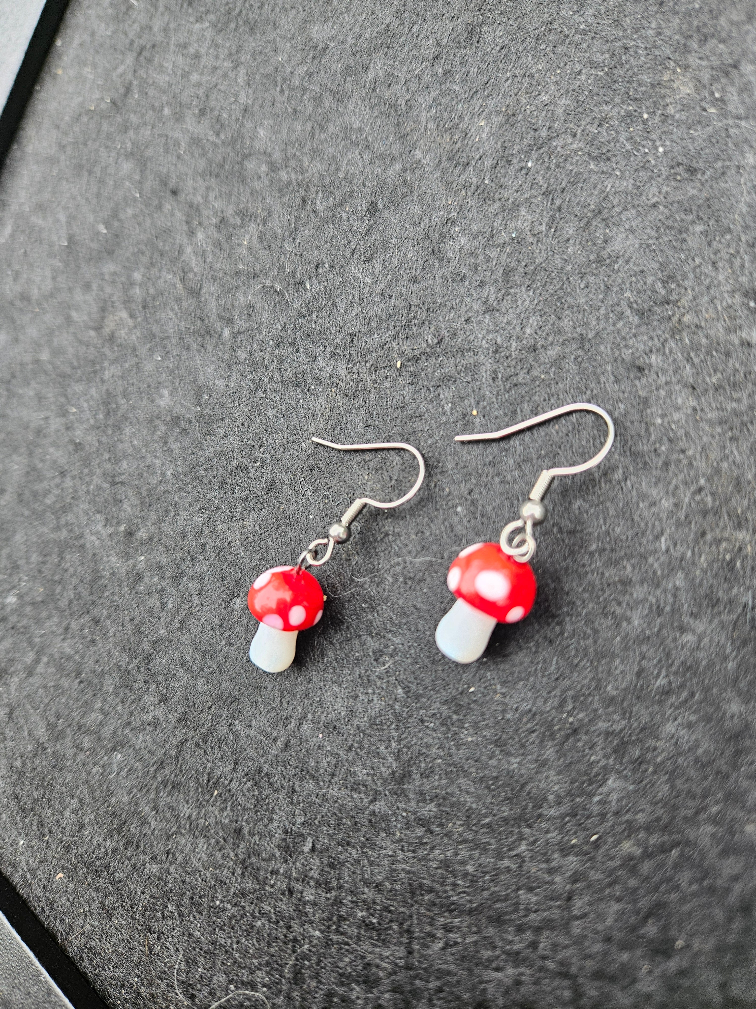 Small Mushroom dangle earrings