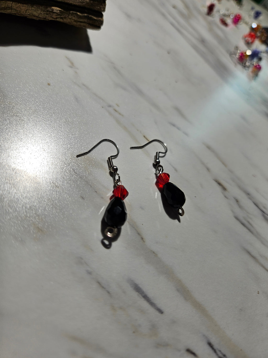 Gothic style dangle earrings