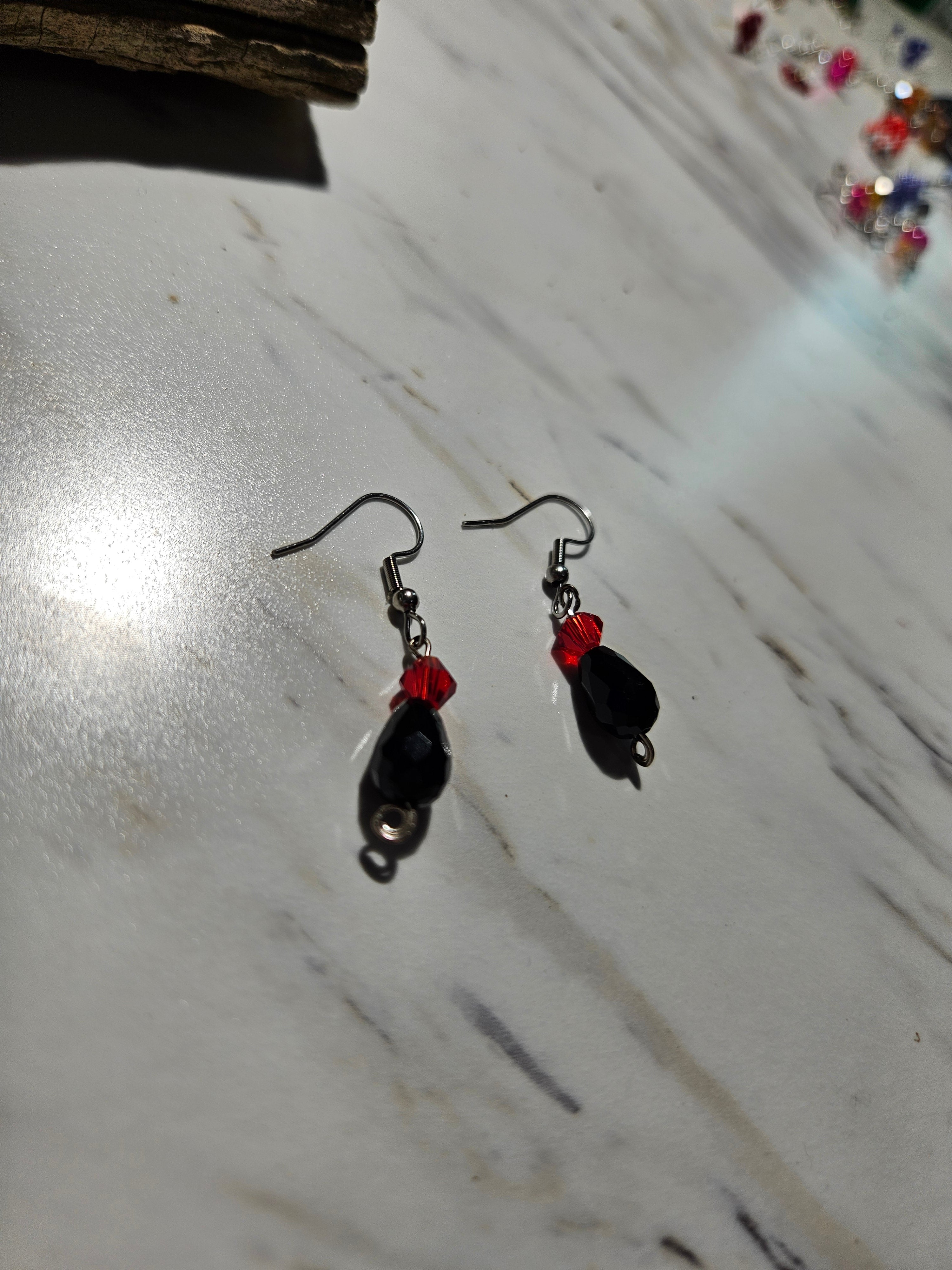 Gothic style dangle earrings